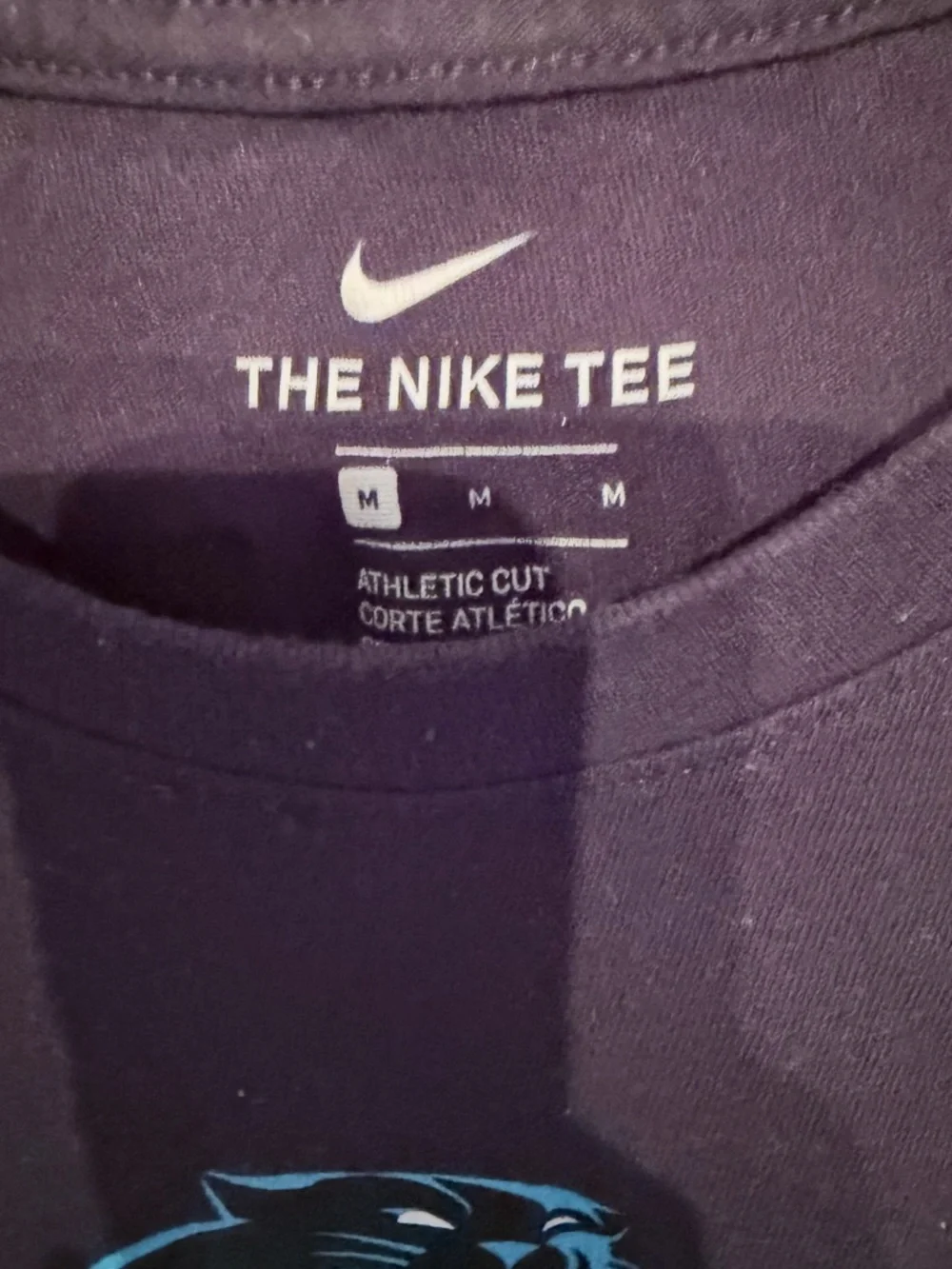 NFL Panthers Shirt Medium Christian McCaffrey #22 Carolina Nike‎ T Shirt